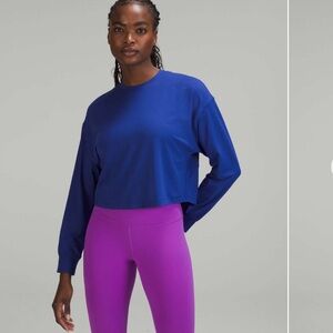 Lululemon Ladies Long Sleeve Tee Blue size 10